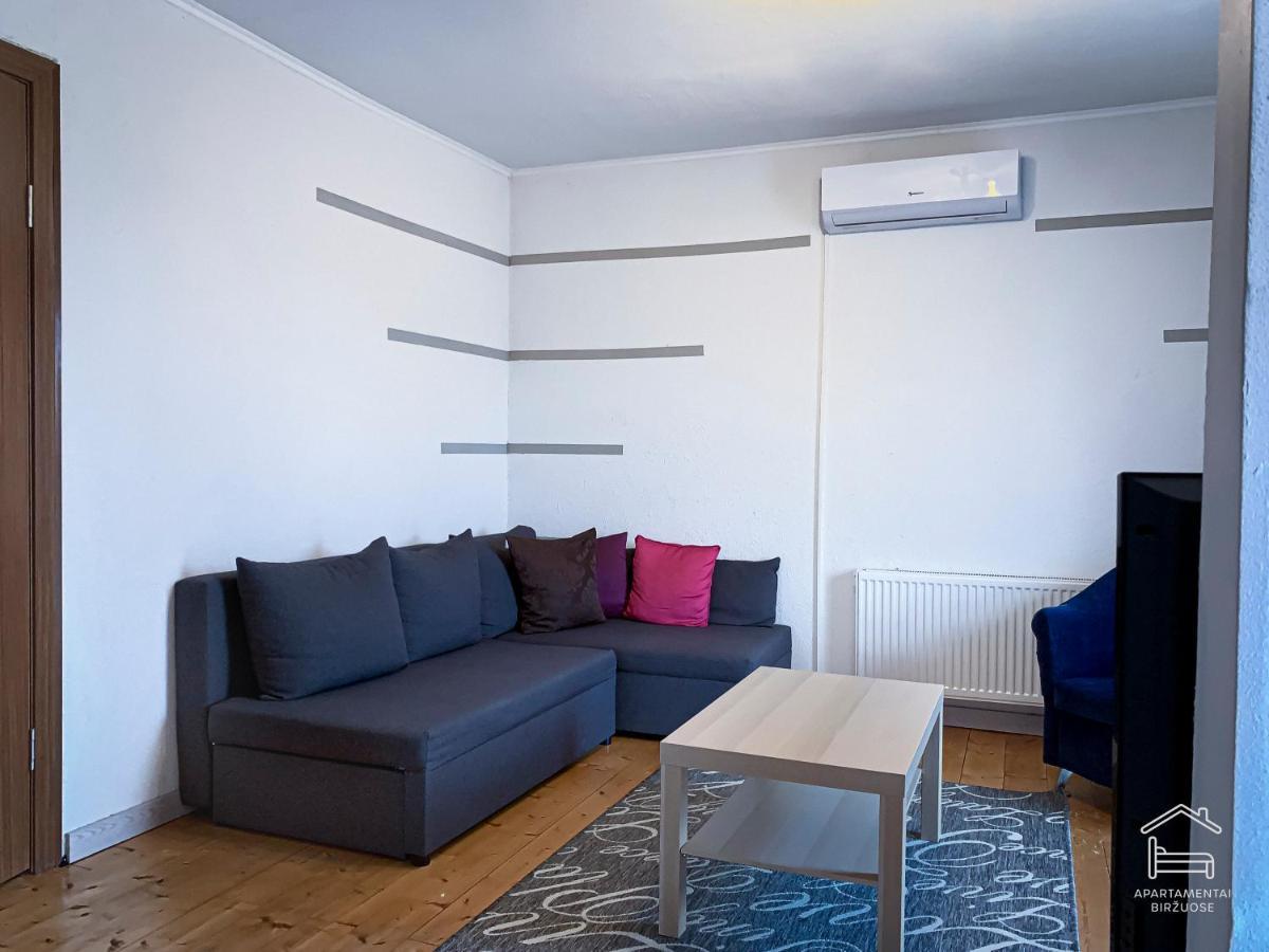 Apartamentai Birzuose, Double Bedroom And Single Bedroom Apartments Biržai Buitenkant foto