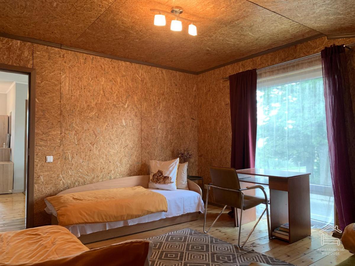 Apartamentai Birzuose, Double Bedroom And Single Bedroom Apartments Biržai Buitenkant foto