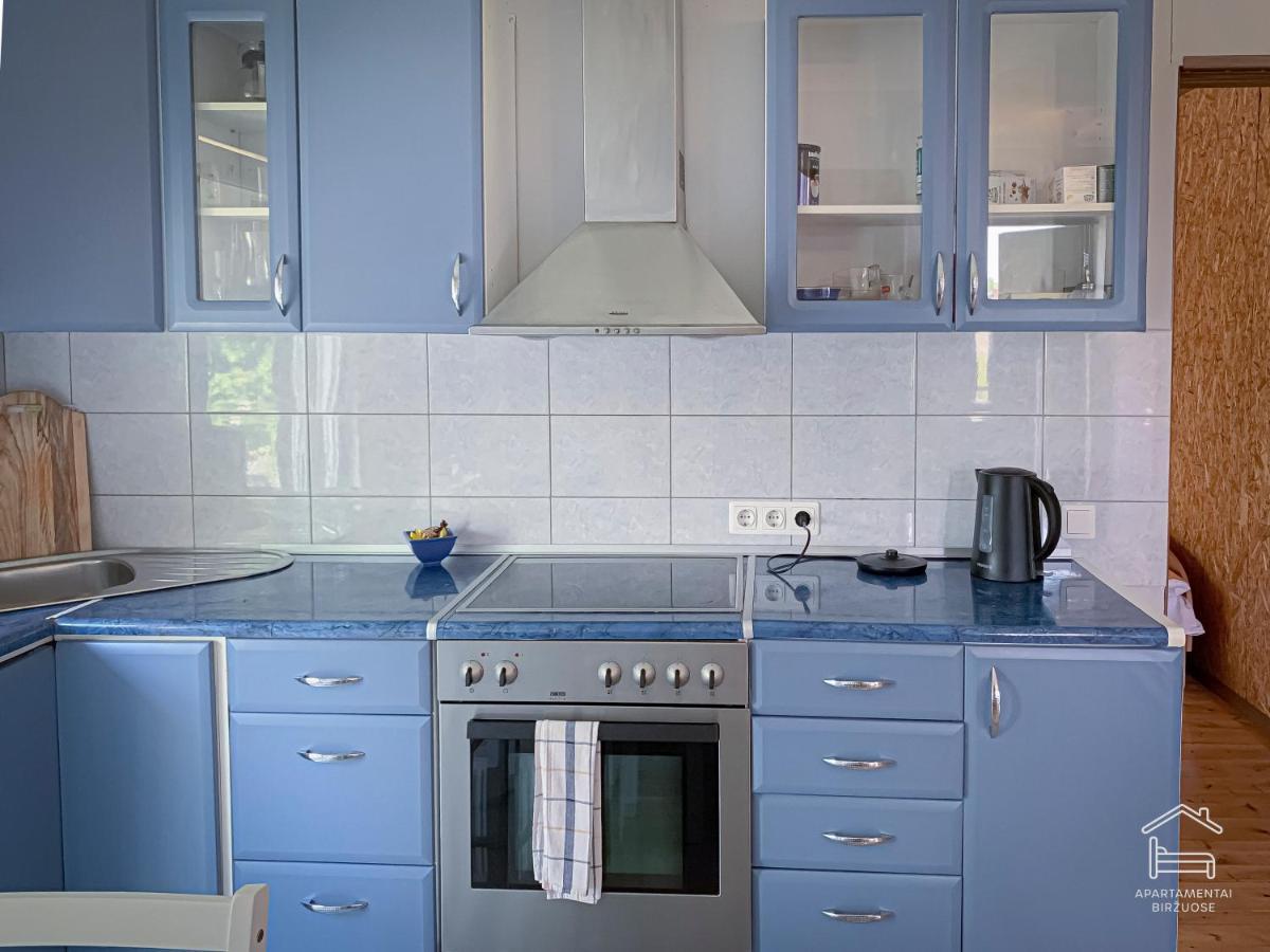 Apartamentai Birzuose, Double Bedroom And Single Bedroom Apartments Biržai Buitenkant foto