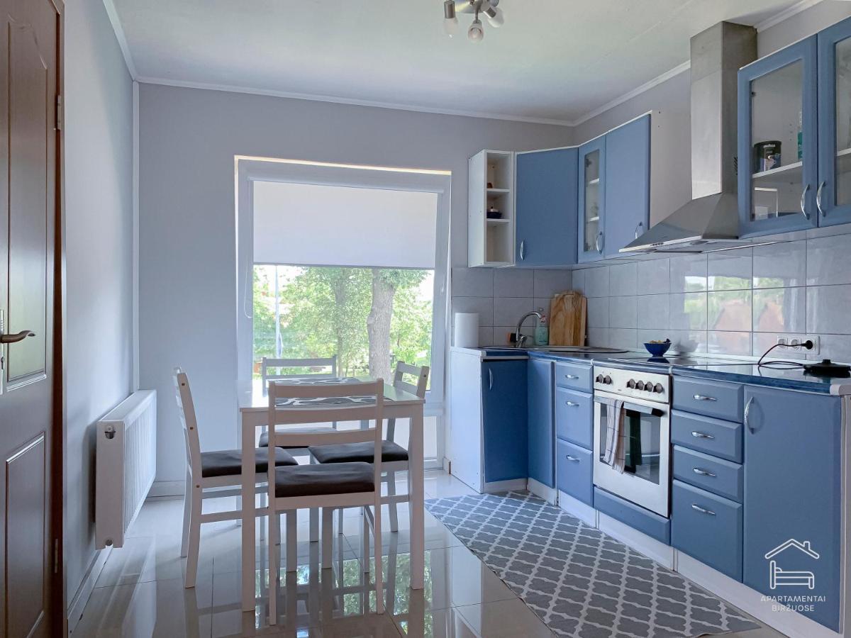 Apartamentai Birzuose, Double Bedroom And Single Bedroom Apartments Biržai Buitenkant foto